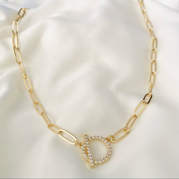 Paperclip Chain with Toggle - Picture 2 of 8